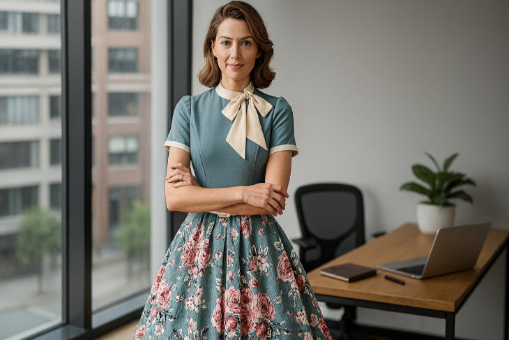 Robe américaine vintage bureau
