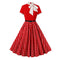 Robe américaine vintage rouge