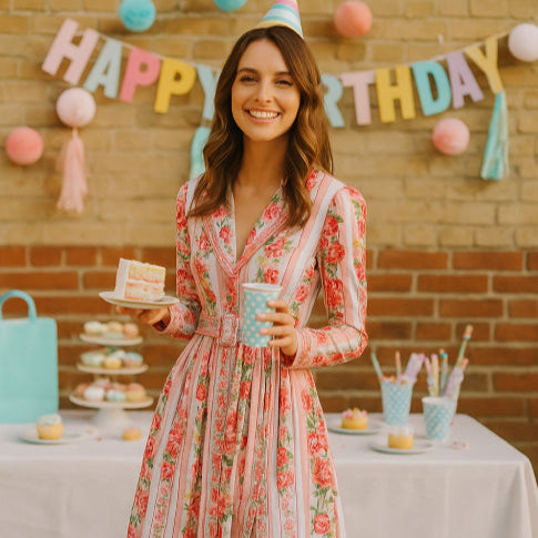 Robe année 40 longue anniversaire