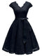 Robe année 50 dentelle noir