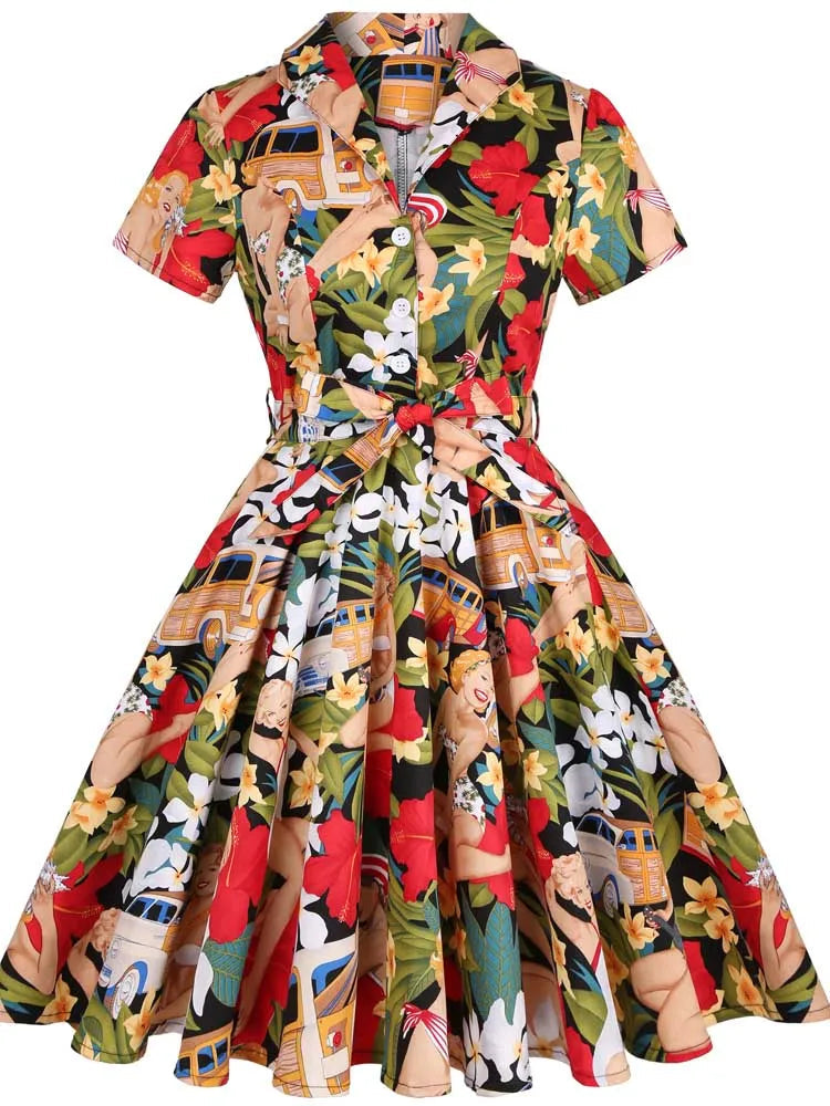 Robe année 60 couleurs