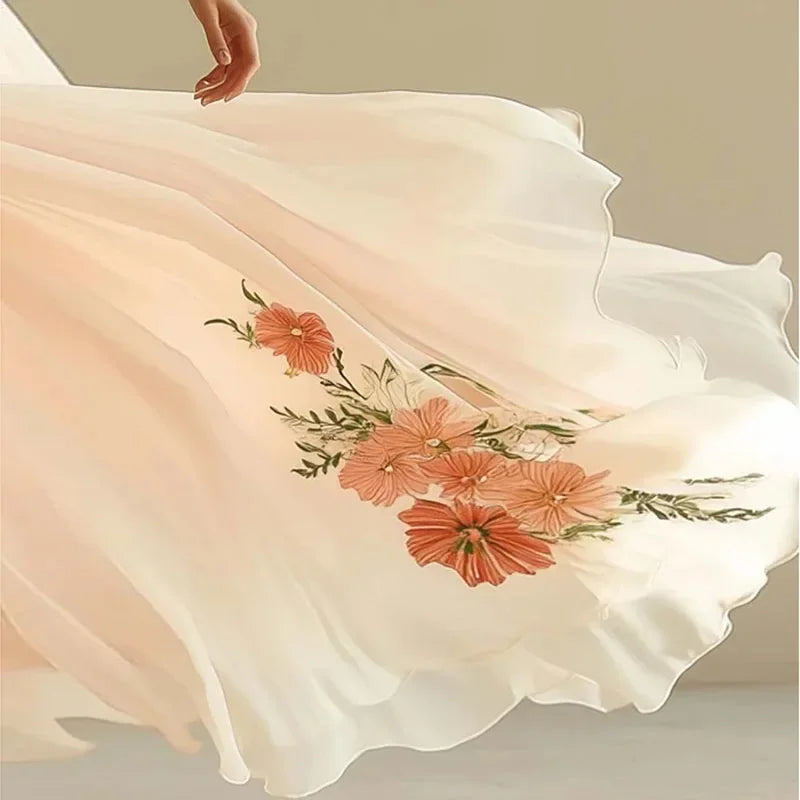 Robe année 70 broderie