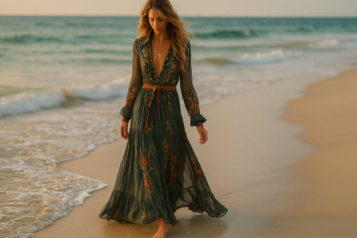 Robe bohème plage