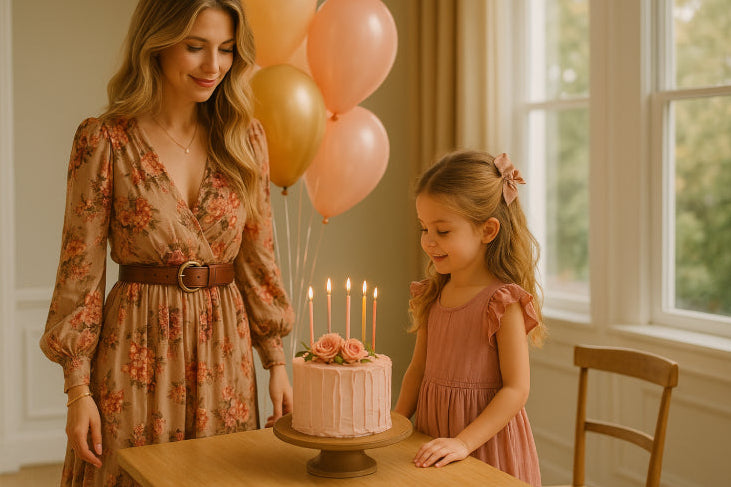 Robe bohème rose anniversaire
