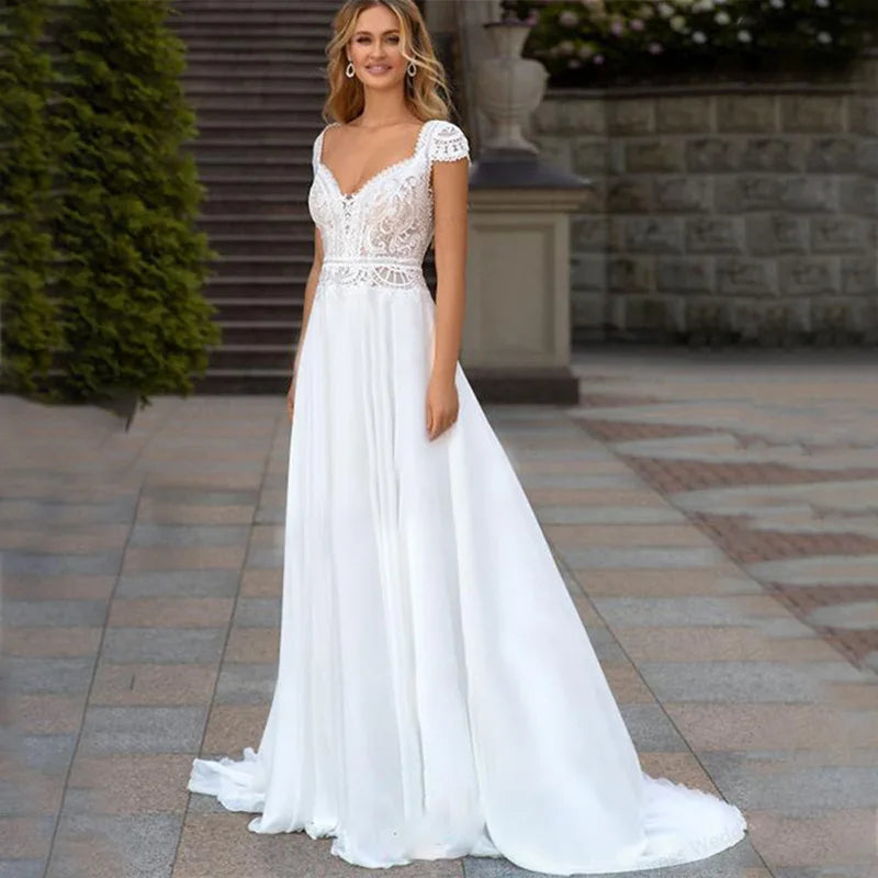 Robe de mariée vintage blanc