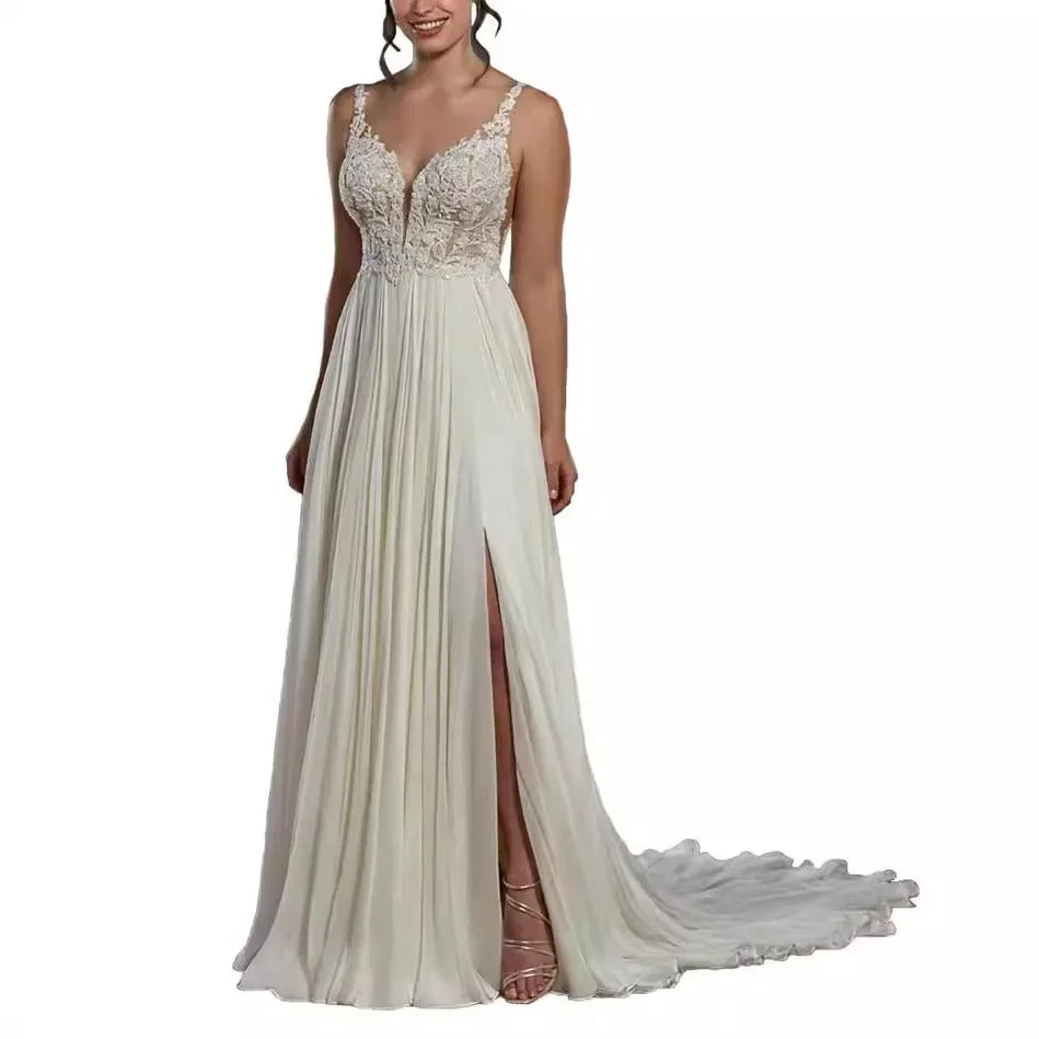 Robe de mariée vintage ivoire blanc