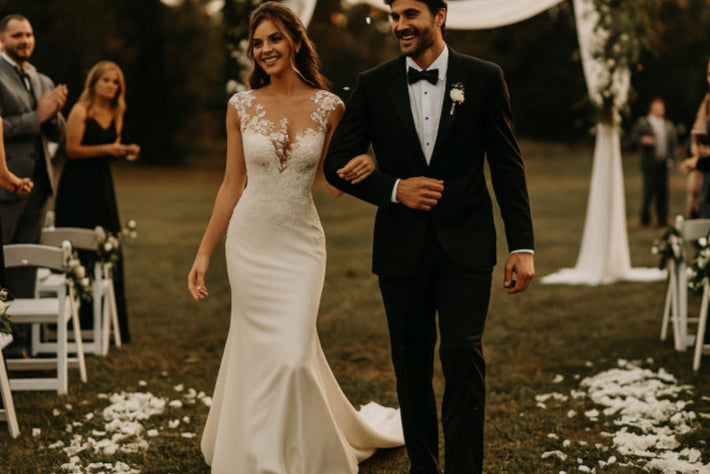 Robe de mariage vintage sirène mariage