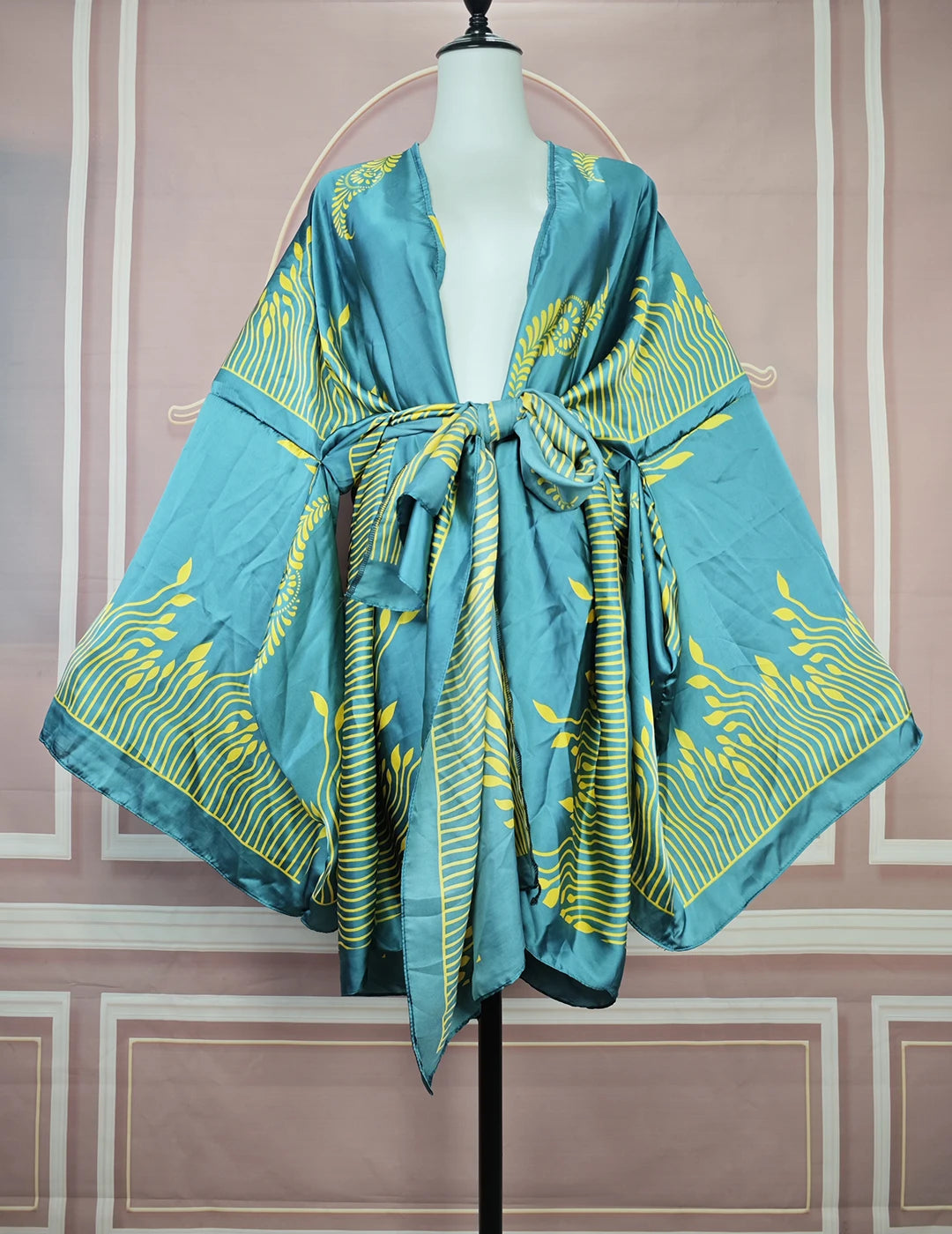 Robe de plage vintage turquoise