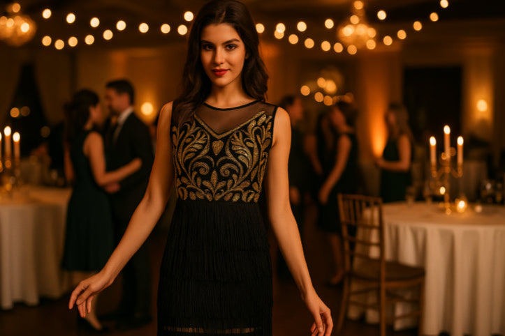 Robe de soirée vintage 20's  fête