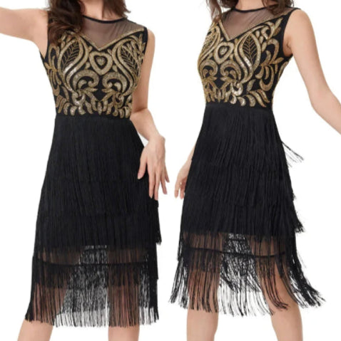 Robe de soirée vintage 20's  le dos