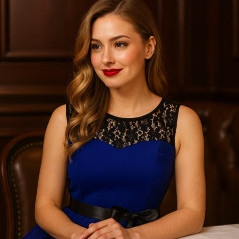 Robe de soirée vintage fille