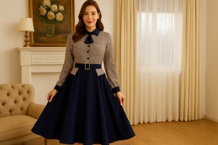 Robe vintage 50's salon