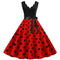 Robe vintage année 50 rouge