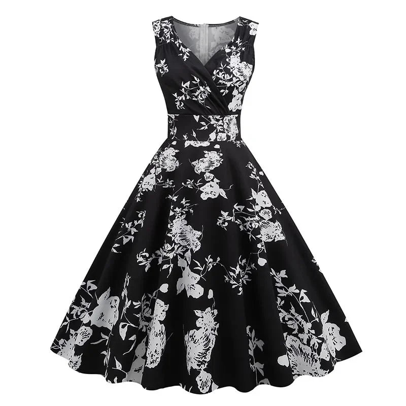 Robe vintage chic noir