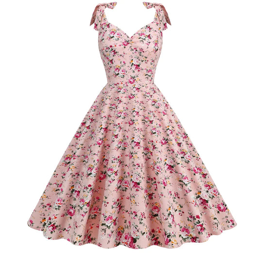 Robe vintage à fleurs