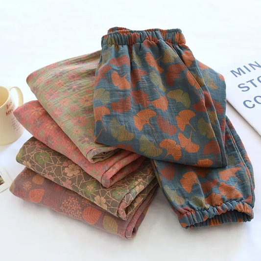 Pantalon pyjama vintage femme