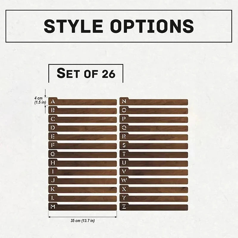 Séparateur vinyle vintage taille