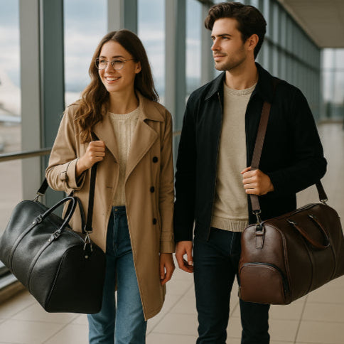 Sac de voyage vintage aéroport