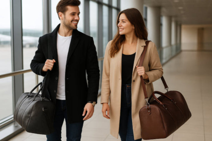 Sac de voyage vintage couple