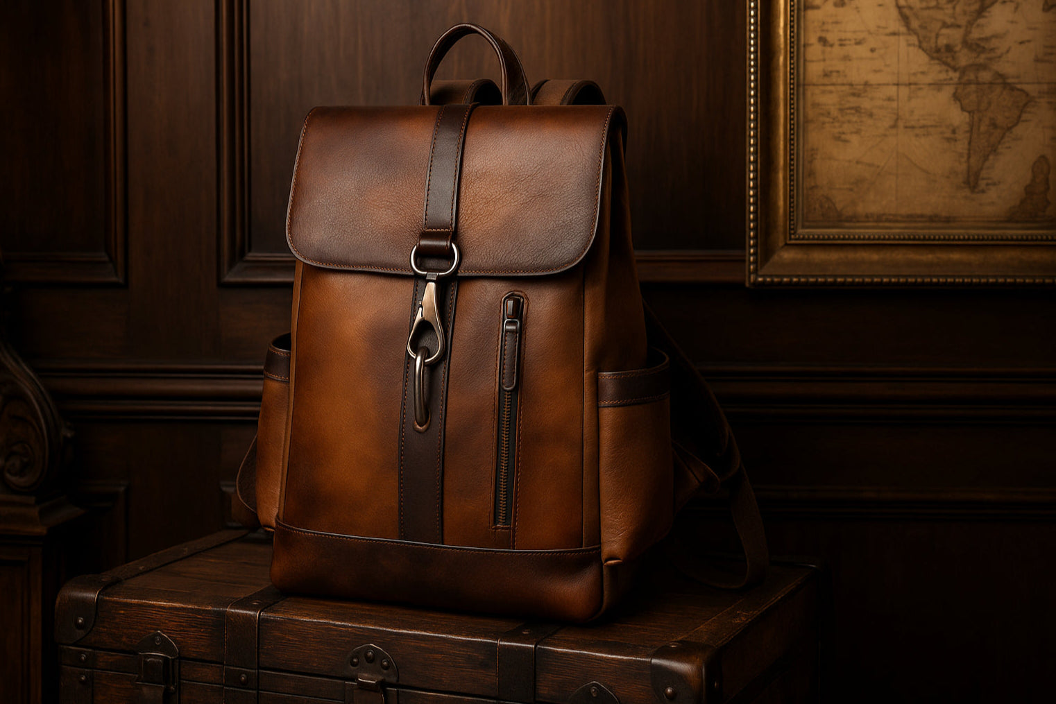 Sac à dos rétro vintage ambiance rétro