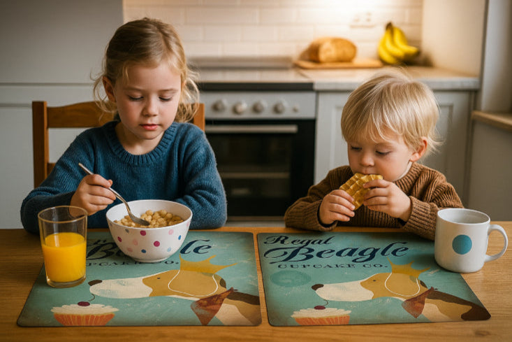 Set de table vintage enfants