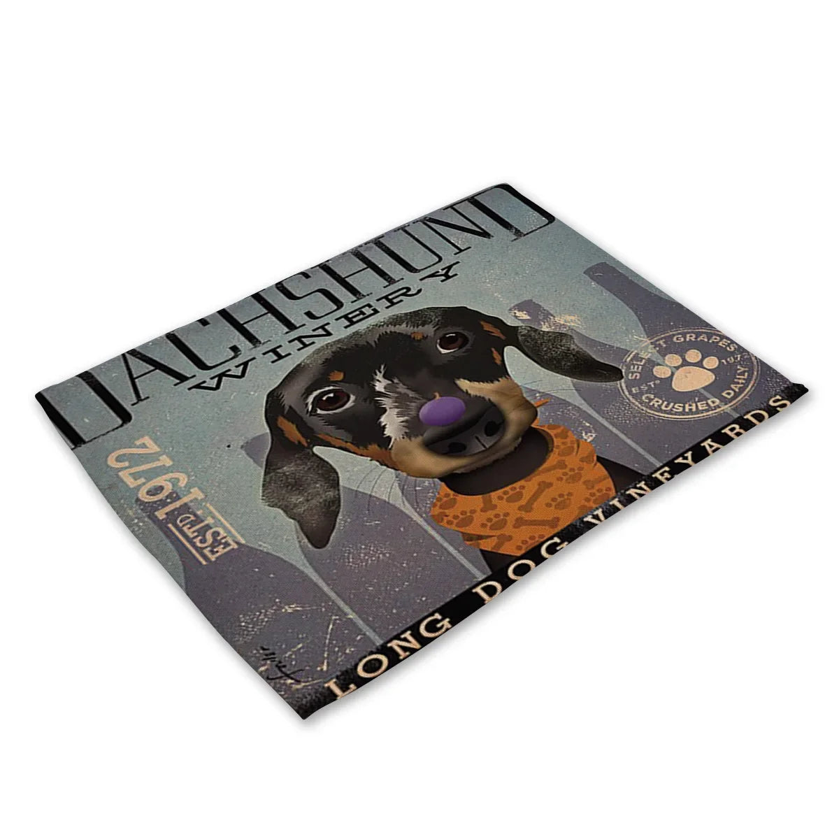 Set de table vintage vin