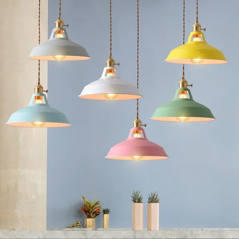 Suspension cuisine vintage multi couleur