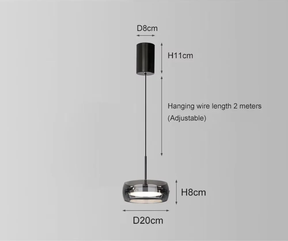 Suspension vintage hotel gris