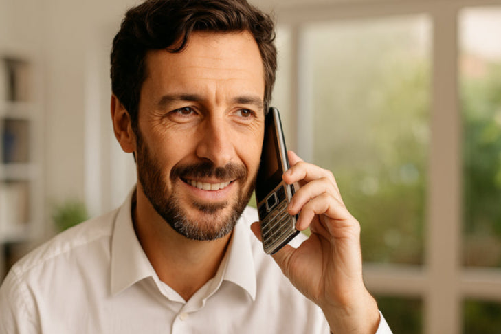 Téléphone portable vintage homme