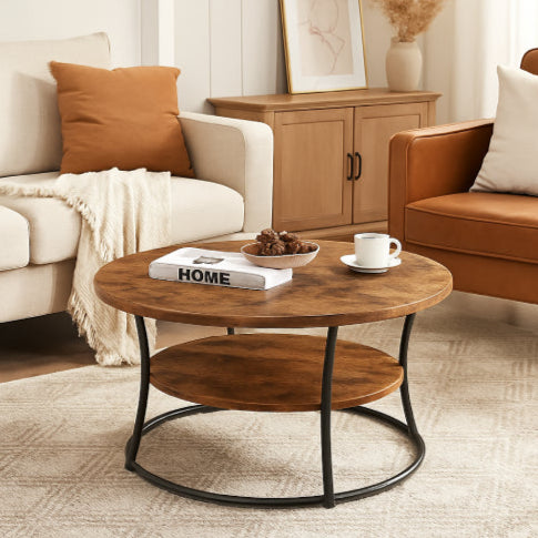 Table ronde vintage café