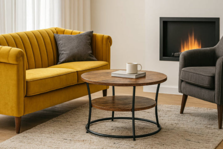 Table ronde vintage livre