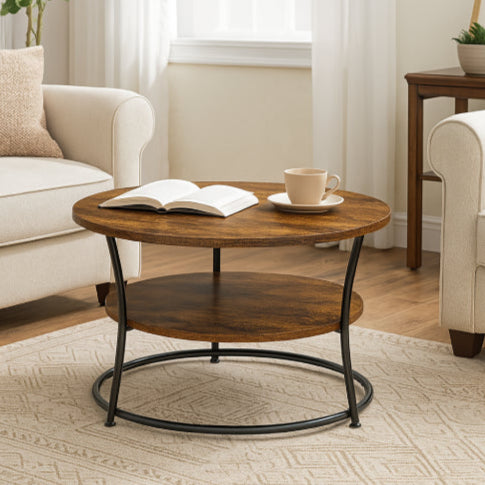 Table ronde vintage livre ouvert