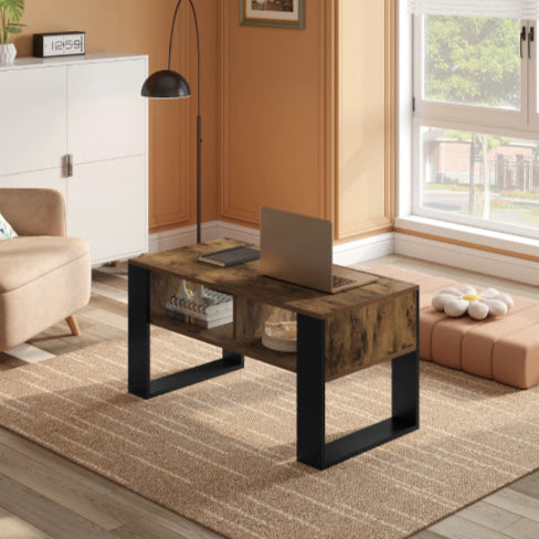 Table salon vintage tapis