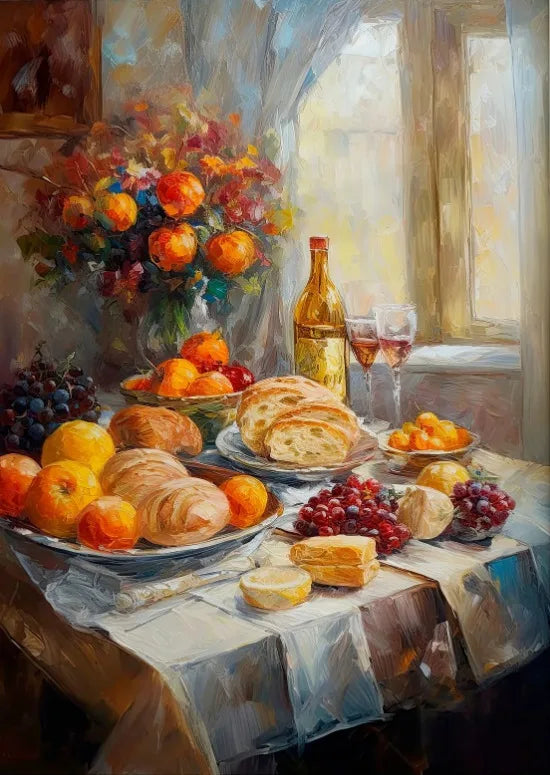 Tableau cuisine vintage brunch