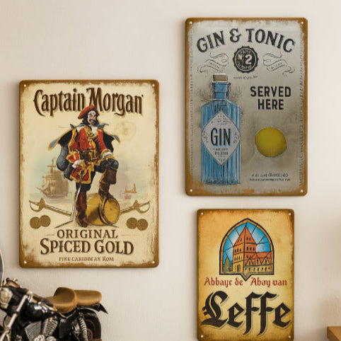 Tableau en métal vintage 3