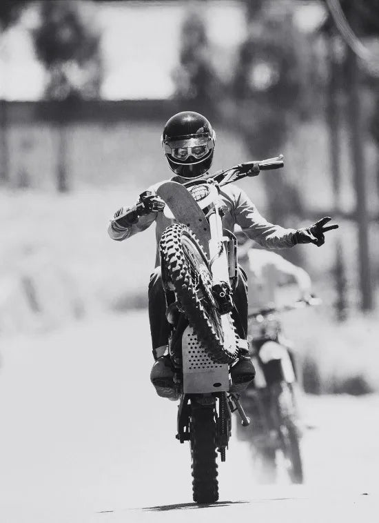 Tableau moto vintage Wheeling