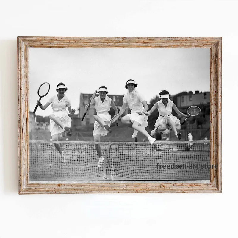 Tableau sport vintage tennis