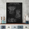 Tableau vintage industriel noir