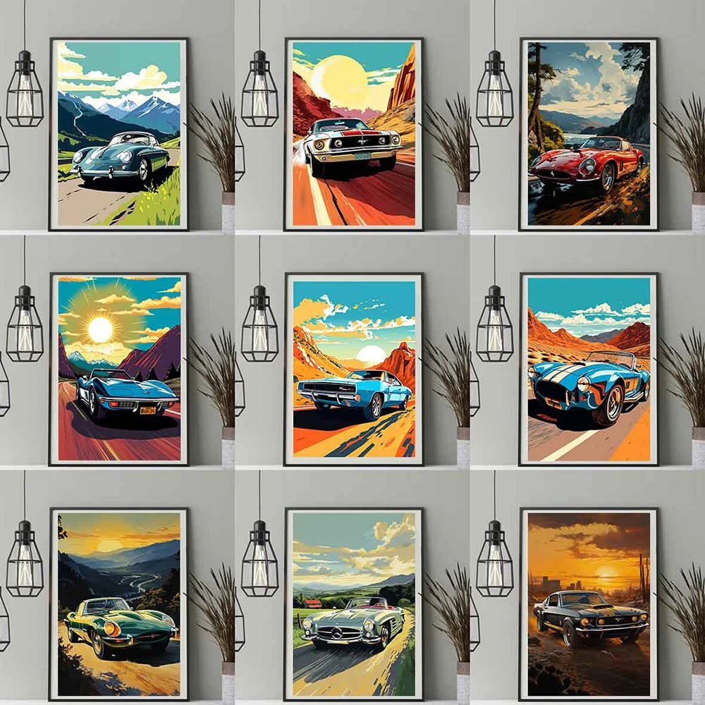 Tableau voiture vintage