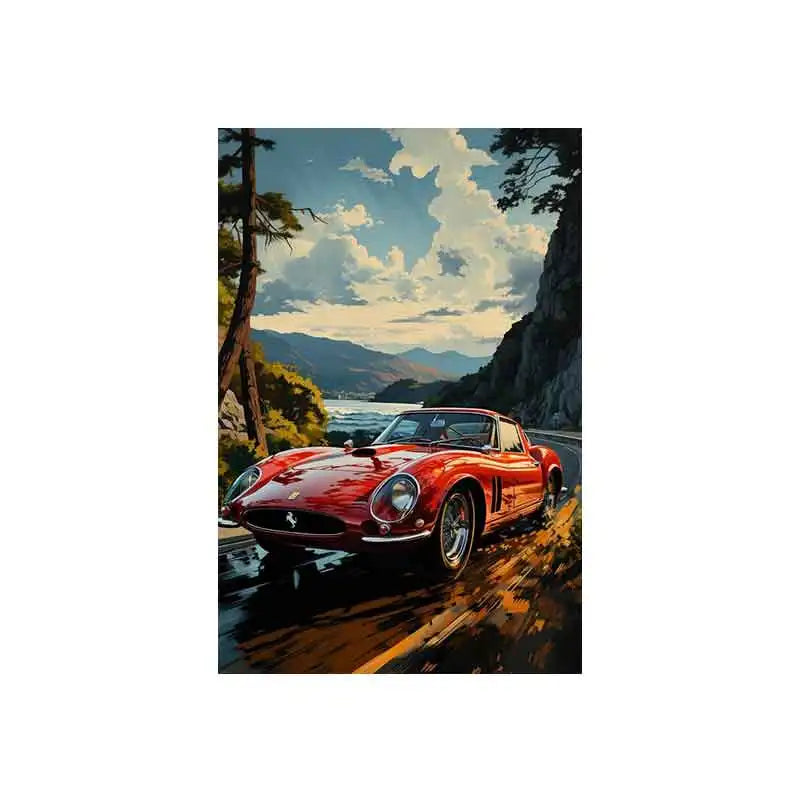 Tableau voiture vintage porshe