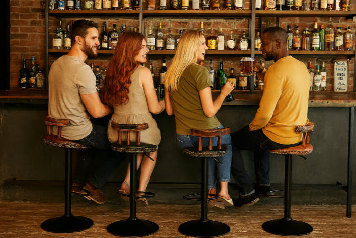 Tabouret industriel vintage bar bière