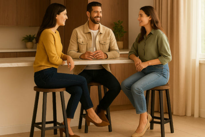 Tabouret vintage salle à manger amis