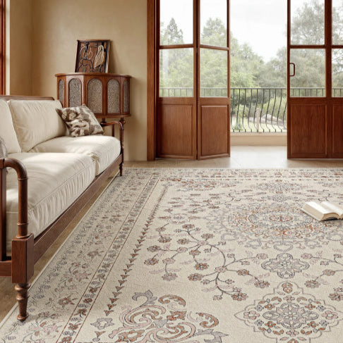 Tapis gris vintage balcon