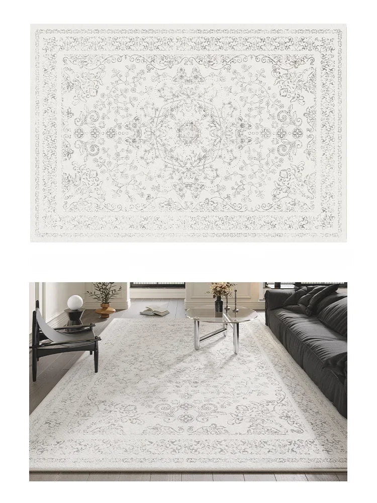Tapis gris vintage perse