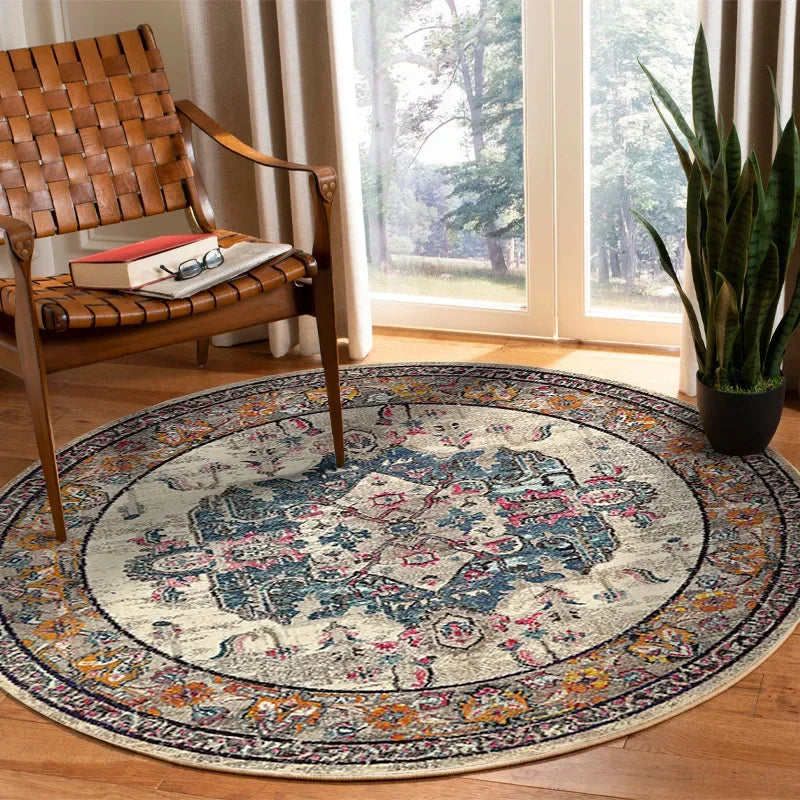 Tapis rond vintage