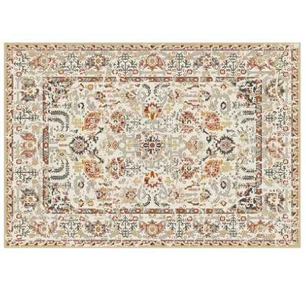 Tapis salon vintage beige perse