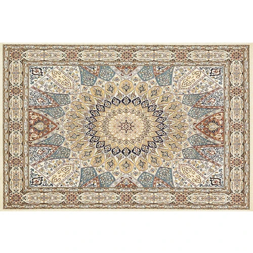 Tapis salon vintage creme beige