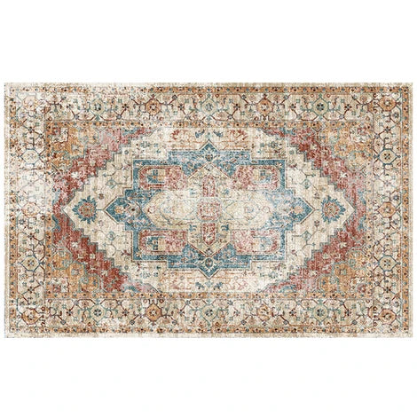 Tapis salon vintage fond blanc