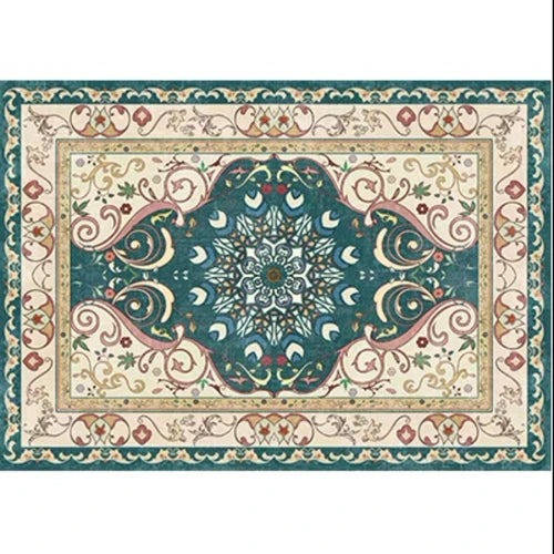 Tapis salon vintage lotus