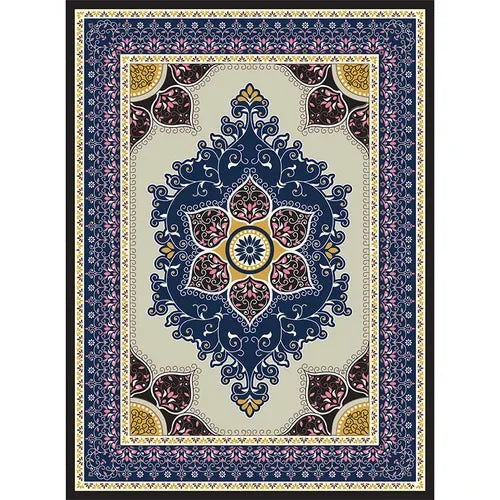 Tapis vintage 200 x 300  bleu lotus
